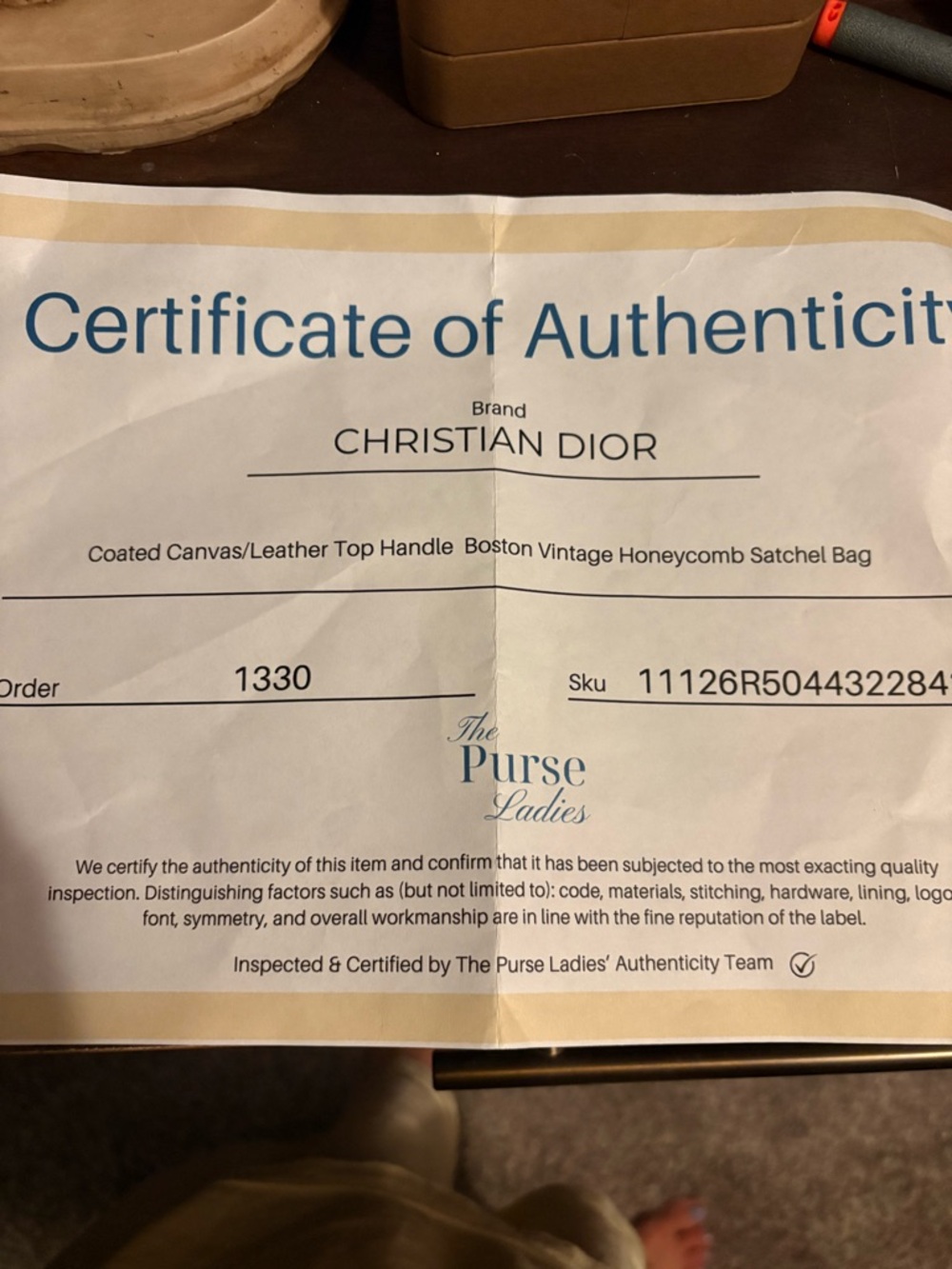 Vintage Christian Dior Boston Bag - Picture 10 of 10
